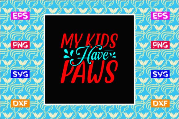 Download Tote Bag Design, My Kids Have Paws - Tote bag design Collection