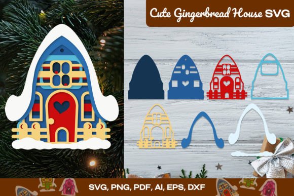 Download Cute Gingerbread House SVG - Gingerbread house svg Collection