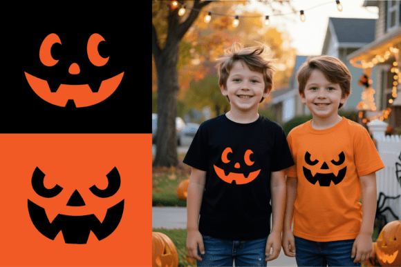 Download Two Cute Pumpkin Faces SVG - FREE SVGs - Free svgs Collection