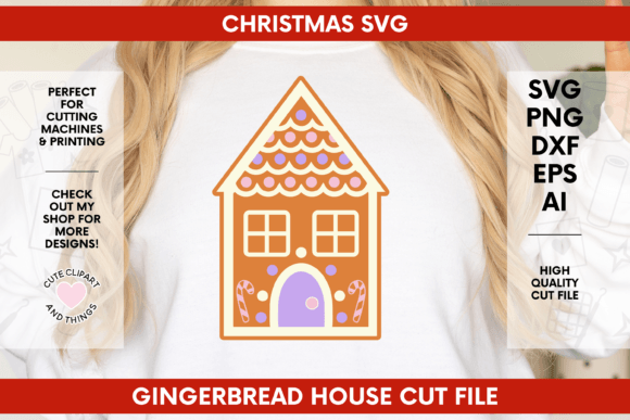 Download Gingerbread House SVG | Christmas SVG - Gingerbread house svg Collection