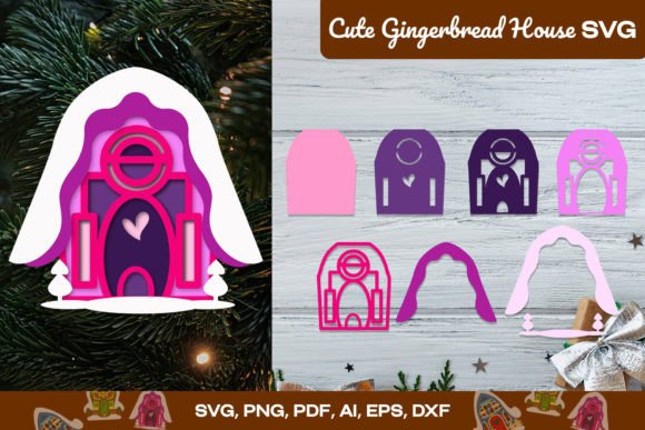 Download Cute Gingerbread House SVG - Gingerbread house svg Collection